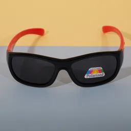 DukieKooky Unisex Kids Rectangle Sunglasses with Polarised and UV Protected Lens-image-67