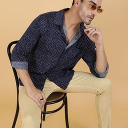 Stylecast X Kotty Men Geometric Printed Regular Shirt-image-72