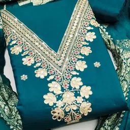 kalini Women'S Roman Silk Dress Material-picture-49