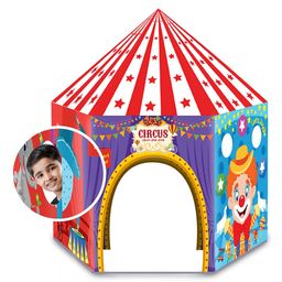 Webby Circus Theme Playhouse Tent - Multicolor-22