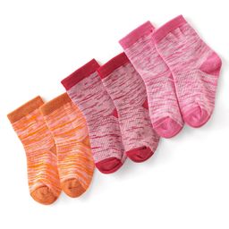 Cute Walk by Babyhug Anti-Bacterial Ankle Length Designed Socks Pack of 3 - Multicolour-image-12