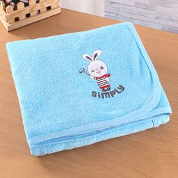 Simply Terry Cotton Towel & Wrappers with Rabbit Patch L 80 x B 80 cm- Blue-image-13