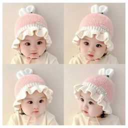 Ziory Princess Style Ear Protection Knitted Cap - Pink-16