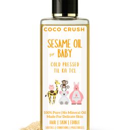 Coco Crush Cold Pressed Sesame Oil for Babies | Pure & Organic Hair and Body Massage Oil (100ml)-image-56