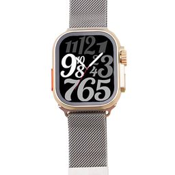 i kall IKALL W10 Smartwatch with Stainless Band and 2.19" Display, IP68 Water Resistant, Sp02 Tracking and Wireless Charging (Multiple Sports Modes, Calling) - (Silver) image 5