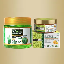 Indus Valley Bio Organic Aloe Vera Gel - 175 ml With Depigmentation Gel - 50 ml-3