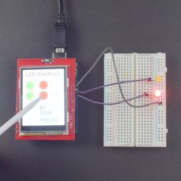 Making a home automation system using 2.4 inch TFT touch display controlling led interfacing with Arduino uno - KT900Making a home automation system using 2.4 inch TFT touch display controlling led interfacing with Arduino uno - KT900 image 3