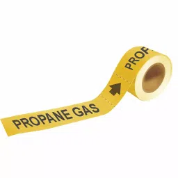 BRADY Coiled Plastic Pipe Marker Propane Gas Yellow and Black 1 x 8 x 0.003 inch, 8CF78-image-68