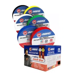 AIPL ETI-912-207-MIX 17 mm X 6 m Multicolor PVC Electrical Tapes (Set of 20 pcs)-picture-25