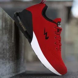 Campus Men Red Mesh Running Shoes-15