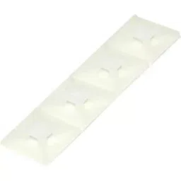 RS PRO Self Adhesive Cable Tie 3.2 mm Natural Nylon 66, 2040240 (Bag of 100 pcs)-picture-3