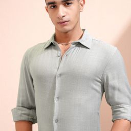HIGHLANDER Men Opaque Casual Shirt-image-63