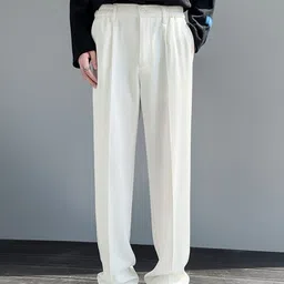 StyleCast Men Original Regular Fit Solid Pleated Trousers-image-56