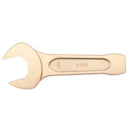De Neers 28 mm Beryllium Copper Non Sparking Slogging/ Hammering Open Ended Spanner, NS-B-S028-0