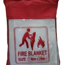 Generic White 1 Mtr x 2 Mtr Fiber Glass Suppression Fire Blanket, Pack of 2-image-59