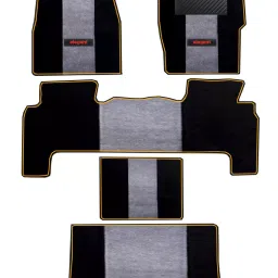 Elegant Edge Black And Beige Carpet Car Mat Compatible With Mahindra Scorpio N-image-91