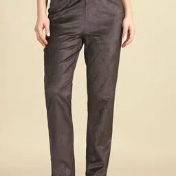 elleven Women Straight Fit Trousers-image-21