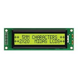 MIDAS DISPLAYS DISPLAY, ALPHANUMERIC, 20X2, YELLOW/GRN, MC22005A6WK-SPTLY-V2-image-90