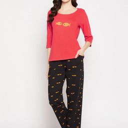 Clovia Women Printed Night suit-image-35