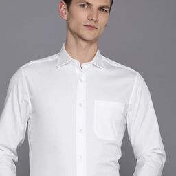 Louis Philippe Solid Classic Fit Opaque Formal Shirt-image-33