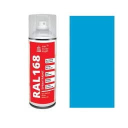 One sixty eight Spray Paint Gloss Finish 400 ml Fluorescent Blue, RAL 168 - 0036-image-59