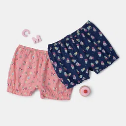Jockey Girls Pack Of 2 Printed Pure Cotton Boxer Style Briefs SG06-0205-BDRPR-picture-33