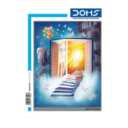 Doms Book World Series Notebook A4 Single Line Assorted Soft Cover 400 Pages 29.4x21 cm, 8023-13