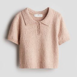 H&M Boucl-Knit Polo Shirt-image-16