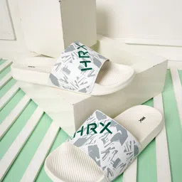 HRX by Hrithik Roshan Unisex Printed Sliders-image-4