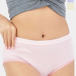 Trylo Pack Of 3 Striped Cotton Mid-Rise Hipster Briefs RUCHA NXT PANTY-PRINTED COLOURS-M-picture-15