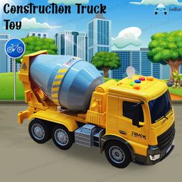 FunBlast Friction Powered Construction Truck for kids with Light & Sound - Multicolor-19