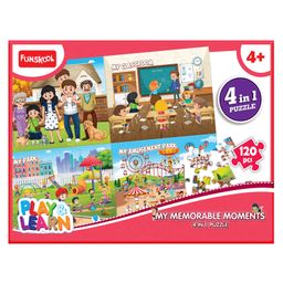 Funskool Play & Learn My Memorable Moments 4 in 1 Educational Puzzle- 120 Pieces-9