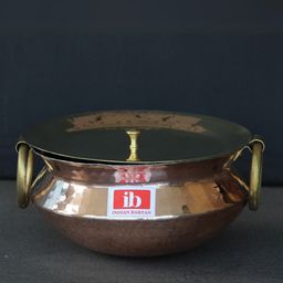 Indian Bartan Copper Sipri Handi With Lid - 2000 ml-picture-20