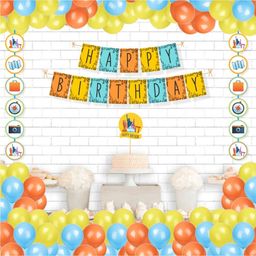 Untumble Travel Theme Birthday Decoration Kit for Kids, Pack of 24-image-65
