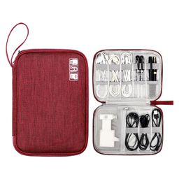 Bunie Electronic Accessories Travel Organizer Bag  Maroon-24