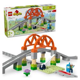 LEGO DUPLO Town Train Bridge and Tracks Expansion Set 42 Pieces - 10426-15