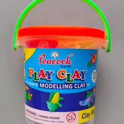 Peacock Clay Bucket For Kids, 90 g | Pack of 6 | Clay Toy For Kids | Non-Toxic | Clay Set For Kids | Modelling Clay For Kids | Creative Art & Crafts | Gifts For Kids |-picture-36