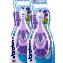 Jordan Step 1 Kid Toothbrush | 0-2 Years | Extra Soft Bristles | Short Neck | BPA Free (Pack of 2)-6
