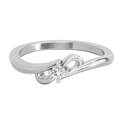 Sparkles Lab Grown Diamond 0.07 Carat Round Solitaire Ring IGI Certified 14K White Gold-image-9