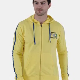 FILMAX ORIGINALS Men Yellow Hooded Sweatshirt-picture-26