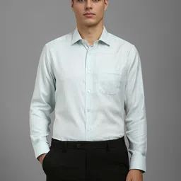 Louis Philippe Men Classic Fit Spread Collar Vertical Striped Cotton Formal Shirt-picture-38