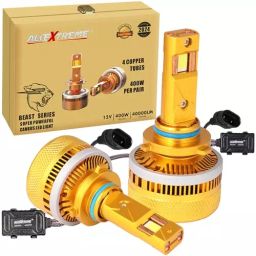 Allextreme LED Headlight Conversion Kit 400 W and 40000 lm With 4 Copper Tubes for Cars, ‎ALLTHUND01-9005/9012 (Pack of 2)-image-98