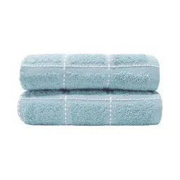 MYTRIDENT 2-Pcs Blue Ultra Soft Pure Cotton Hand Towel-image-20