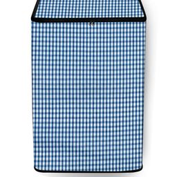 The Furnishing Tree Washing Machine Cover Pin Check Pattern Blue Compatible for Whirlpool 7 Kg Full-image-96