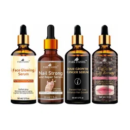 Park Daniel Set Of 4 Face Glowing Serum With Nail Serum & Lip Serum & Hair Serum-46