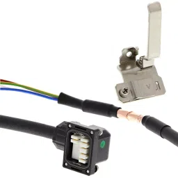 Omron 5 m Black 1S Series Servo Motor Power Cable, R88A-CA1A005S-43