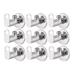 GENERIC Prime Angle Valve Stainless Steel Chrome Finish Silver, FG040 (Pack of 9)-37