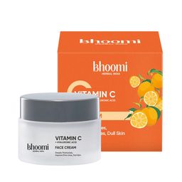 BHOOMI HERBAL INDIA Vitamin C & Hyaluronic Acid Face Cream - 50 g-1