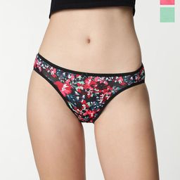 Marks & Spencer Women Pack Of 3 Printed Basic Shorts Briefs-58