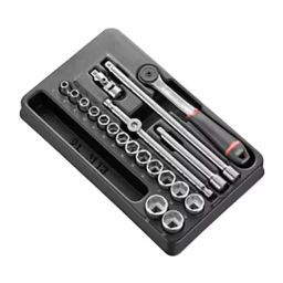 FACOM 3/8 inch Standard Socket Set 6 Point, MOD.J161-36 (Set of 20 Pcs)-30